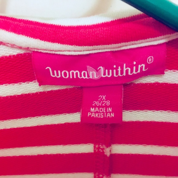 Woman Within Striped Blazer NEVER WORN! - Picture 3 of 4